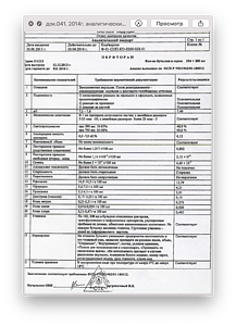 док.041. 2014г. аналитический паспорт